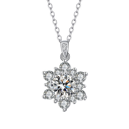Collana Girasole micro-diamantata