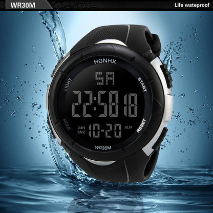 Orologio sportivo quadrante grande nero