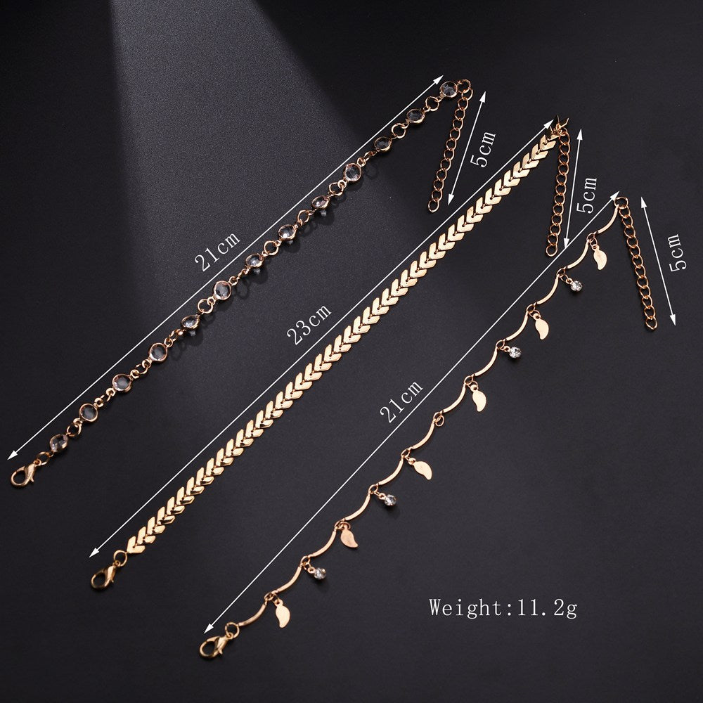 Set cavigliere tre pezzi