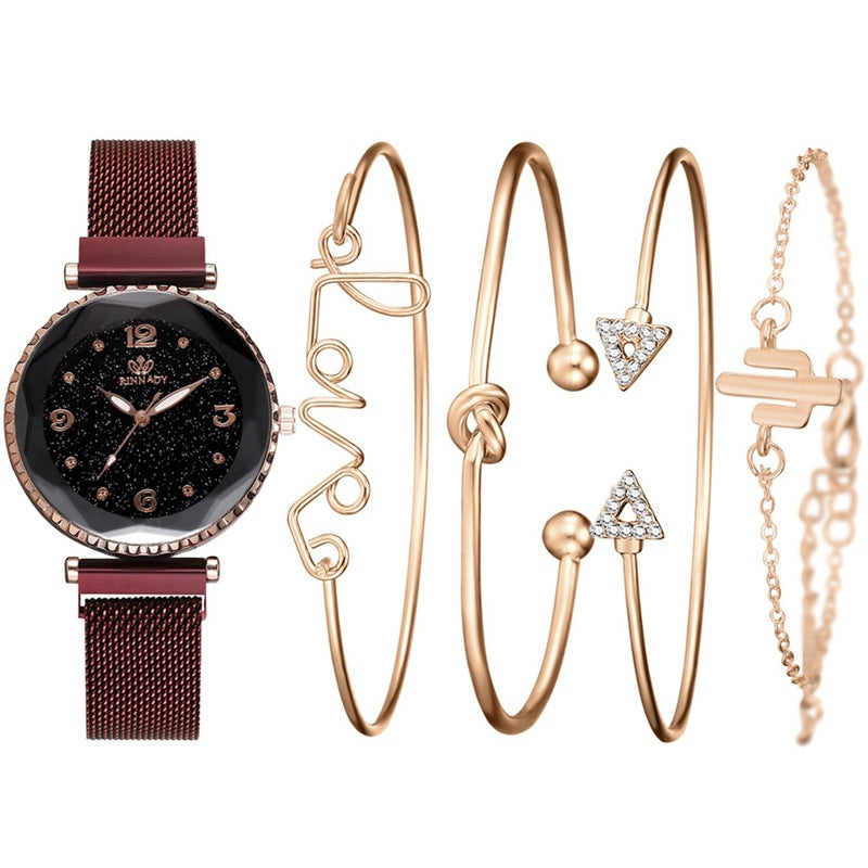 Set orologio e bracciale al quarzo