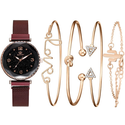 Set orologio e bracciale al quarzo