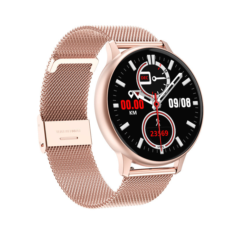 Smartwatch rotondo con monitoraggio
