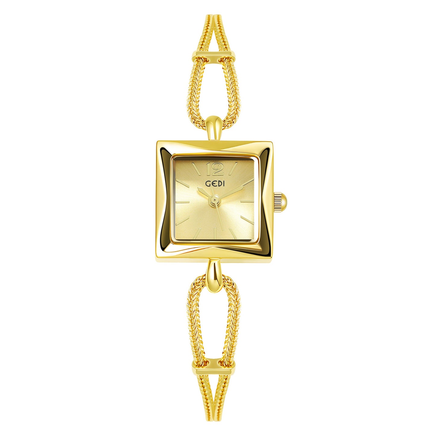 Orologio quadrato vintage in lega