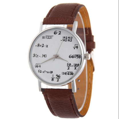 Orologio con simboli matematici