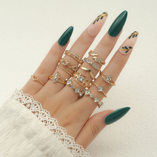 Set gioielli cuore dorato