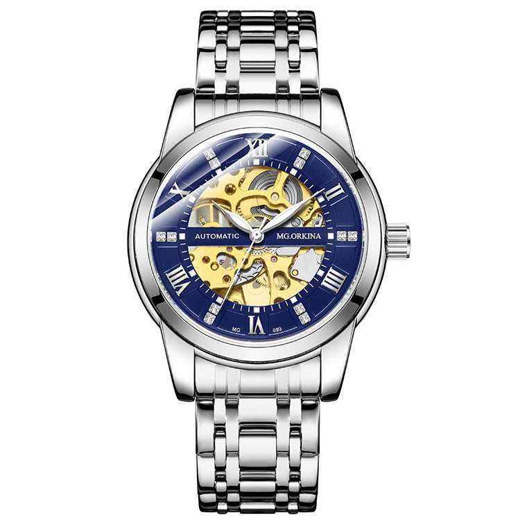 Orologio automatico acciaio cavo luminoso