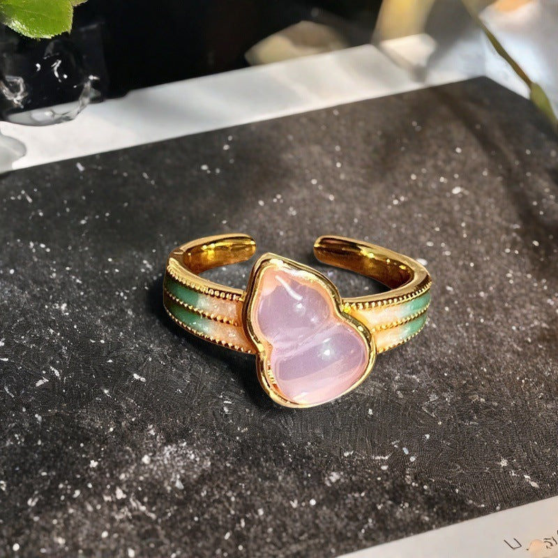 Anello zucca retrò smaltato