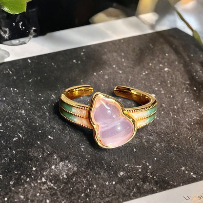 Anello zucca retrò smaltato