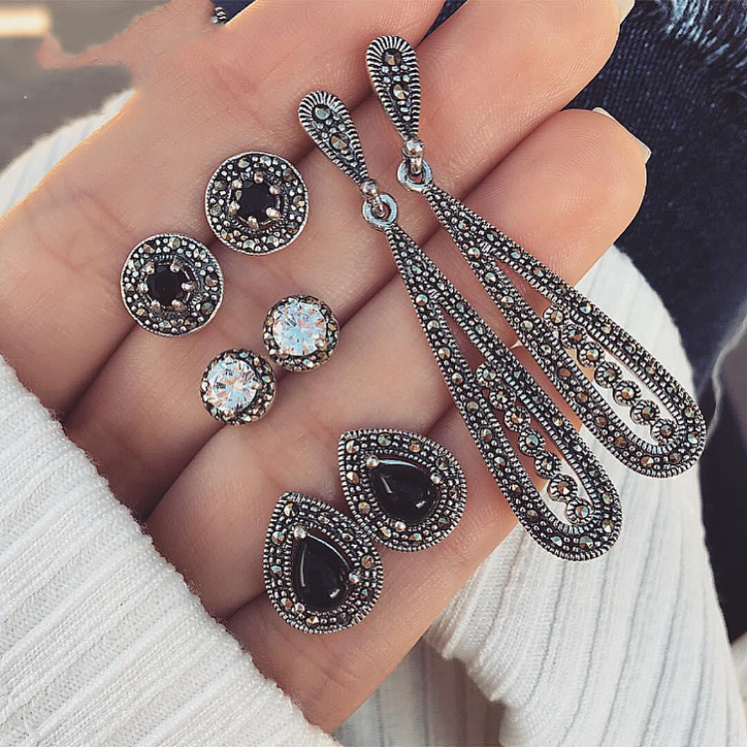 Orecchini cristallo boho