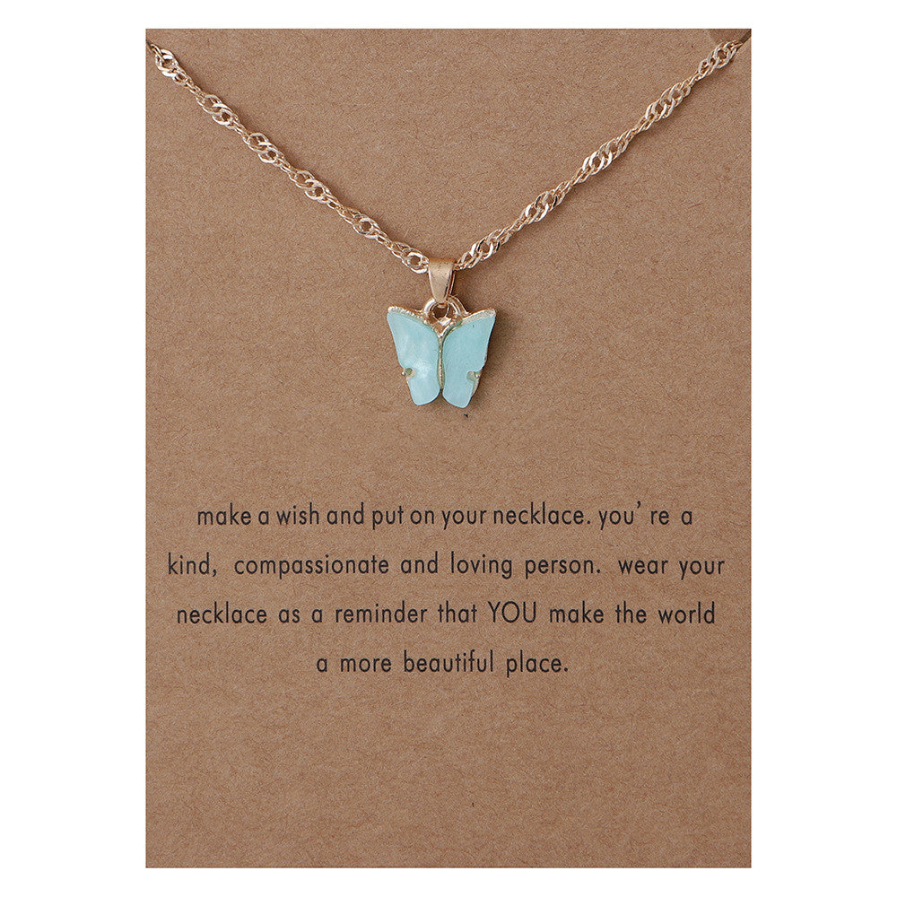 Collana farfalla acrilica