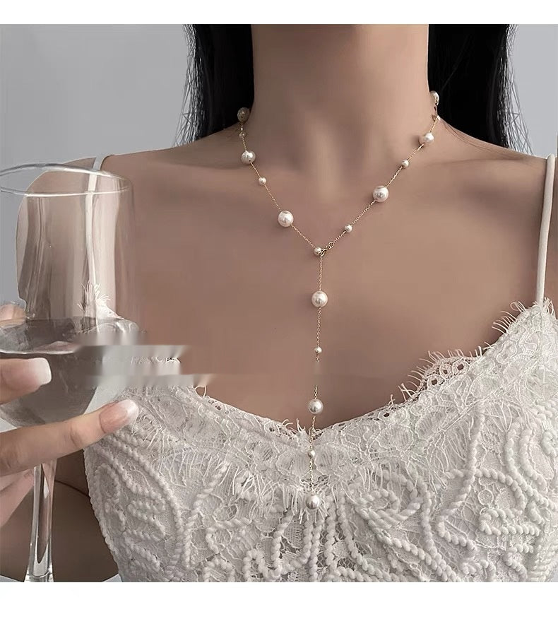 Collana perle clavicola