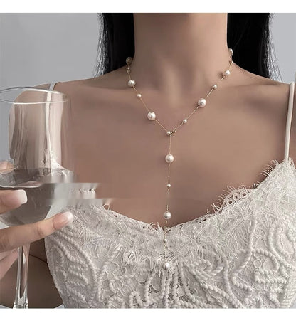 Collana perle clavicola