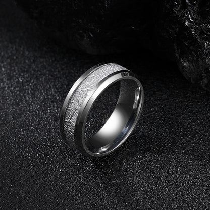 Anello titanio da uomo opaco