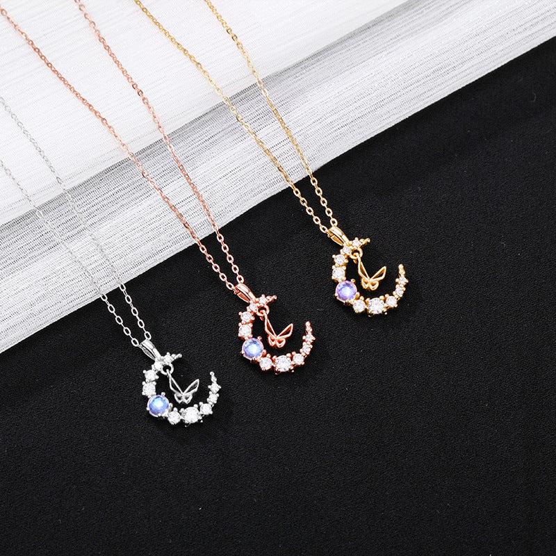 Collana farfalla pietra di luna
