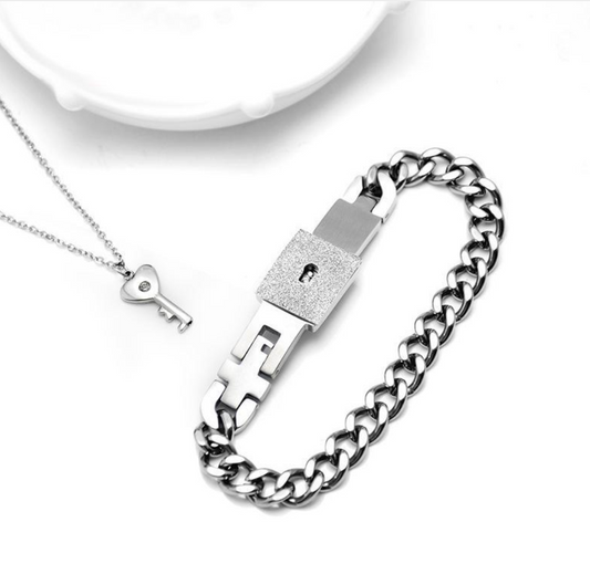 Bracciale cuore in acciaio titanio