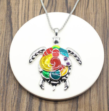 Collana tartaruga colorata
