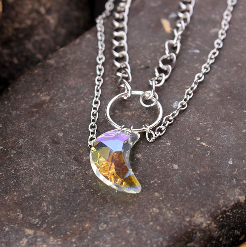 Collana luna di cristallo