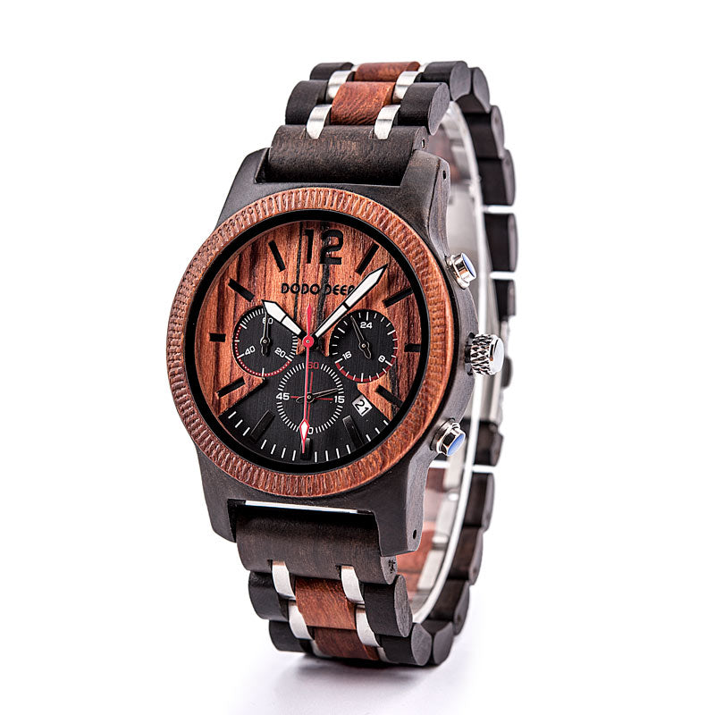 Orologio uomo legno casual
