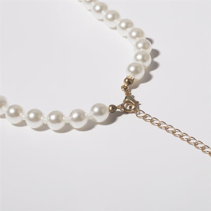 Collana conchiglia e perla semplice