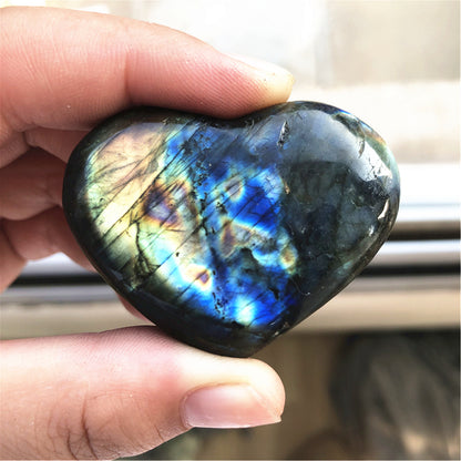 Ciondolo cuore cristallo naturale