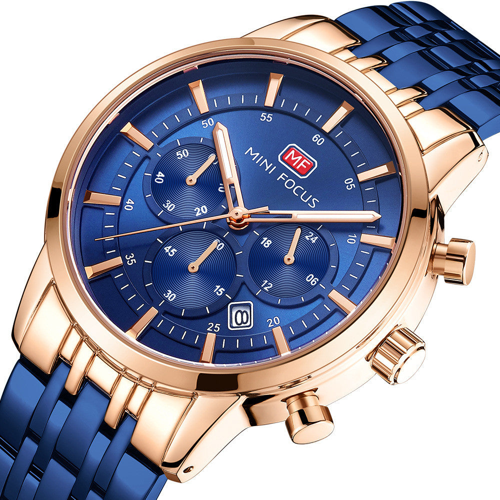 Orologio quarzo quadrante grande impermeabile