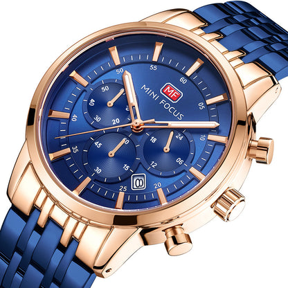 Orologio quarzo quadrante grande impermeabile
