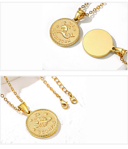 Collana zodiaco moneta