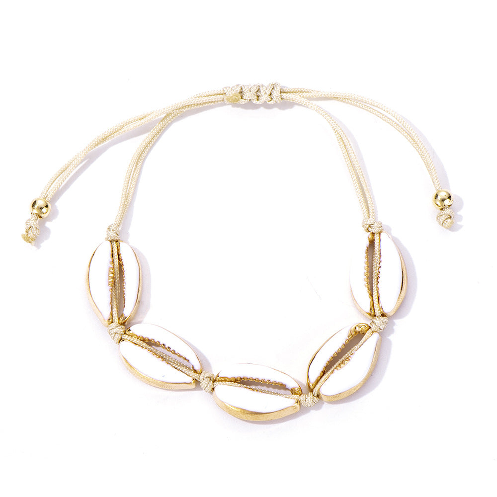 Collana conchiglia nodi