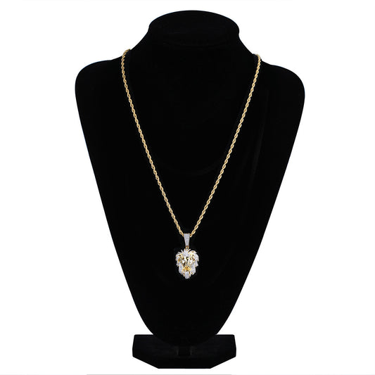 Collana leone zircone