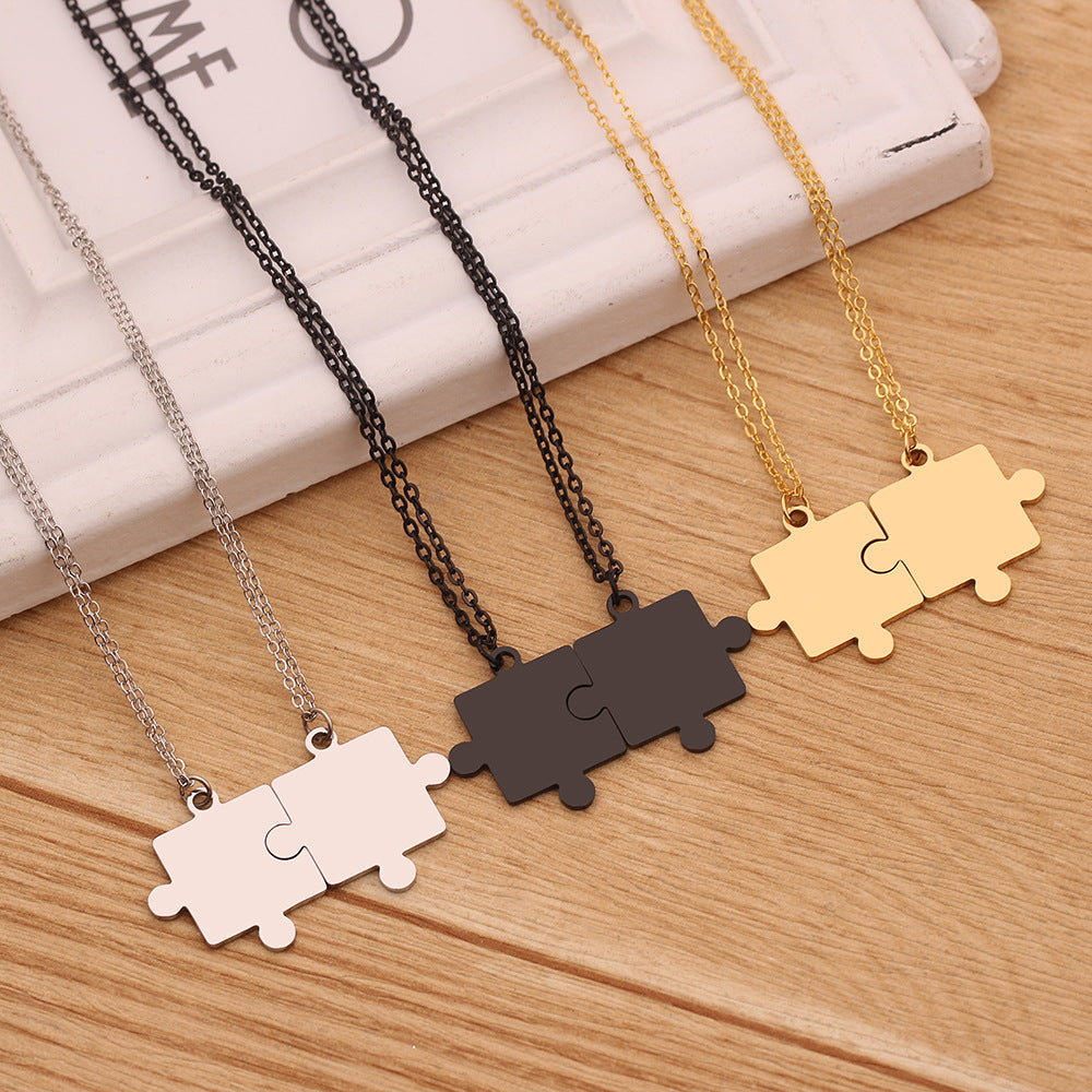 Collana puzzle geometrica