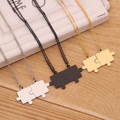 Collana puzzle geometrica