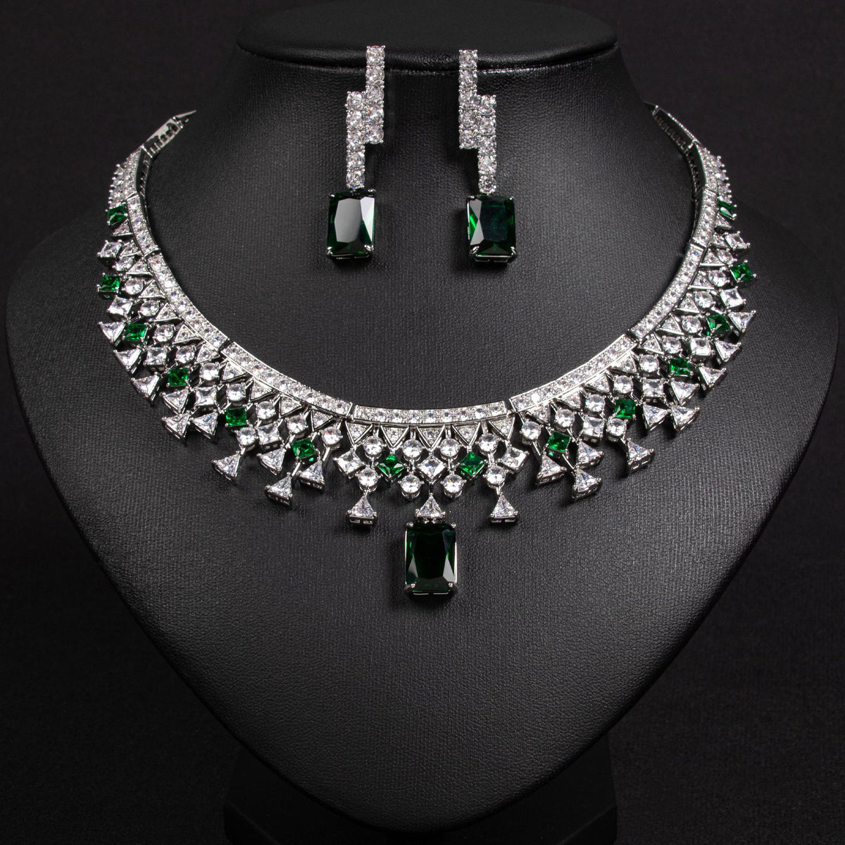 Set collana e orecchini zircone