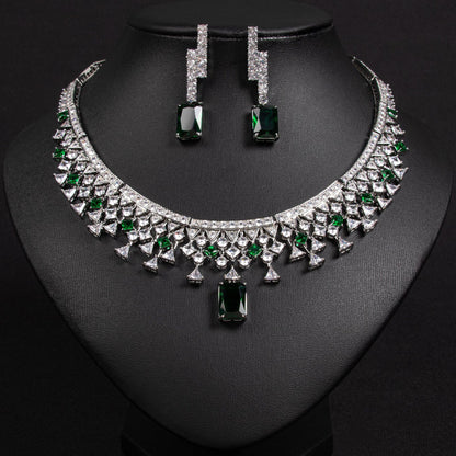 Set collana e orecchini zircone