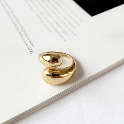 Anello regolabile placcato oro