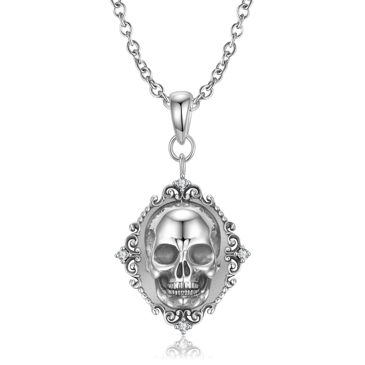 Collana ciondolo teschio