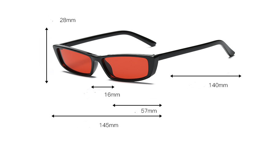 Occhiali da sole quadrati small-frame da donna