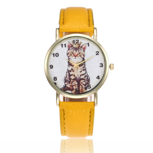 Orologio gatto accovacciato