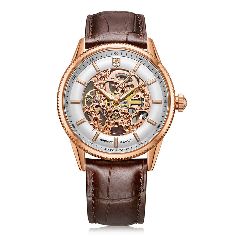 Orologio automatico da uomo traforato impermeabile luminescente