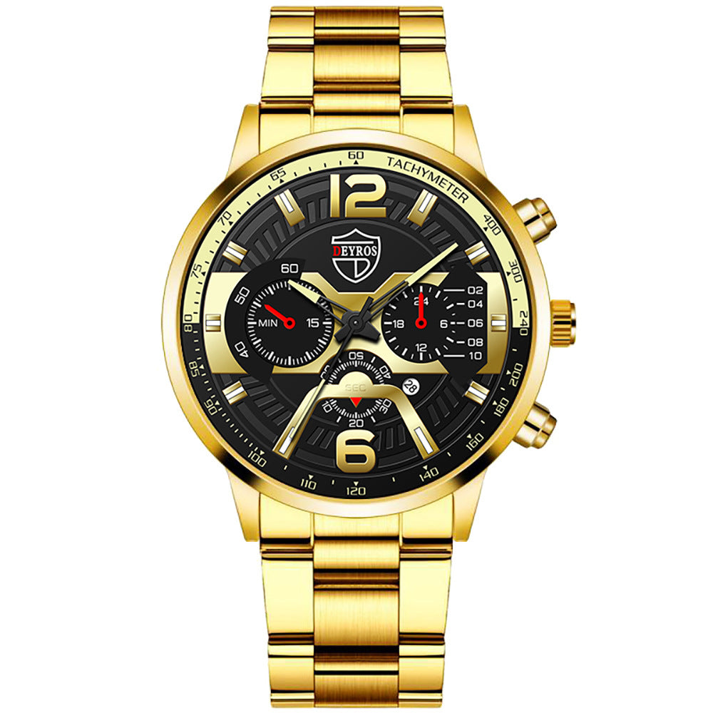 Orologio uomo calendario inox