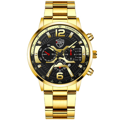 Orologio uomo calendario inox