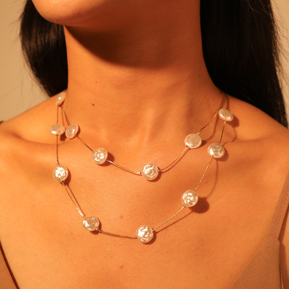 Collana perle doppia