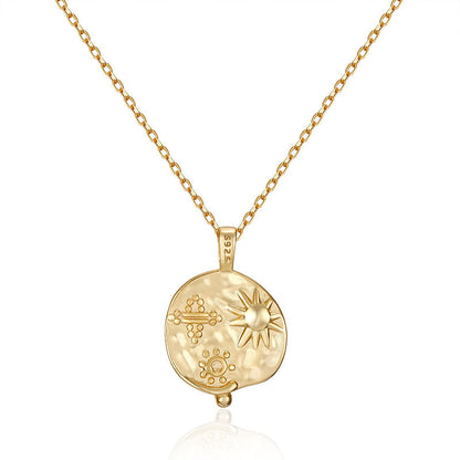 Collana sole e pianeta argento