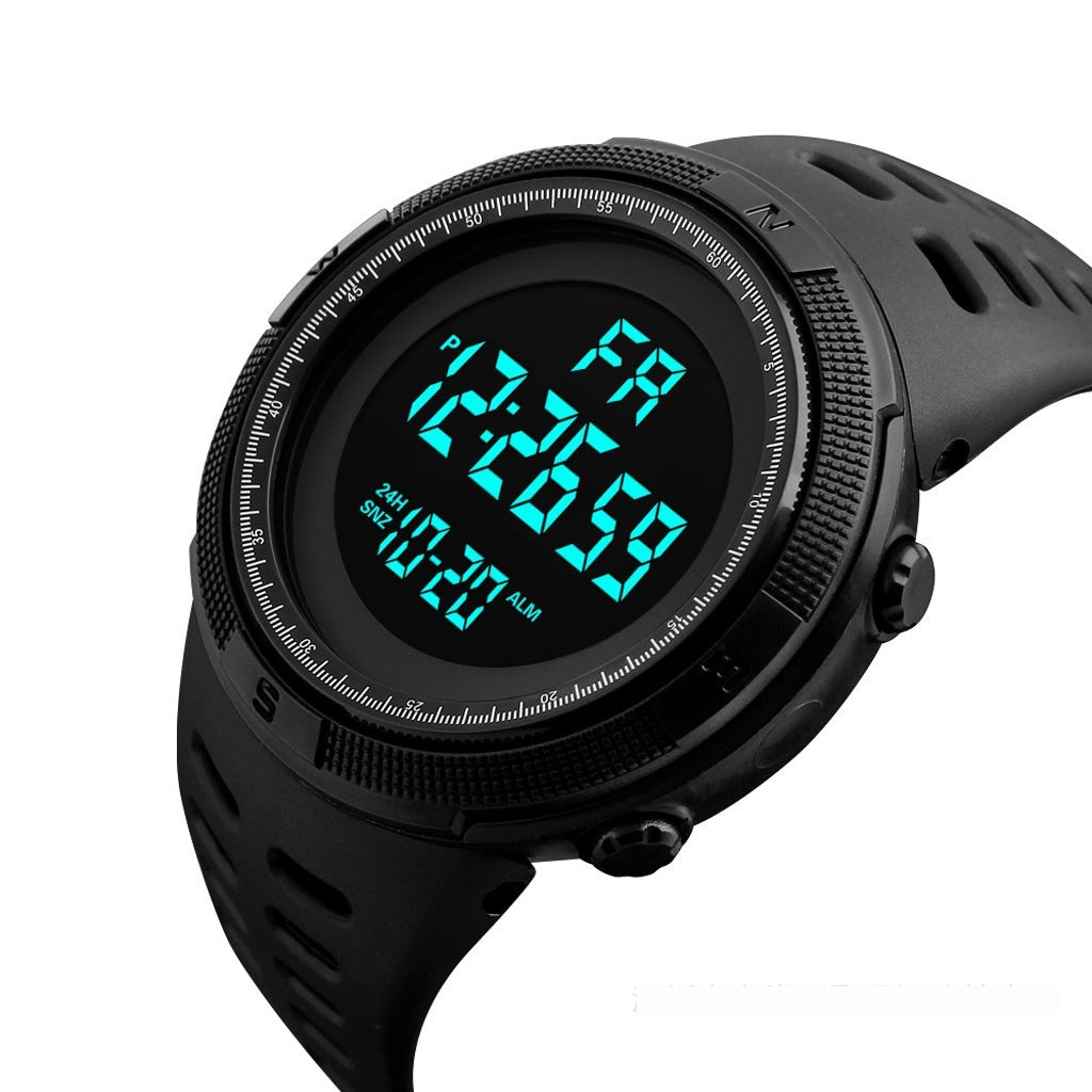 Orologio sportivo quadrante grande luminoso