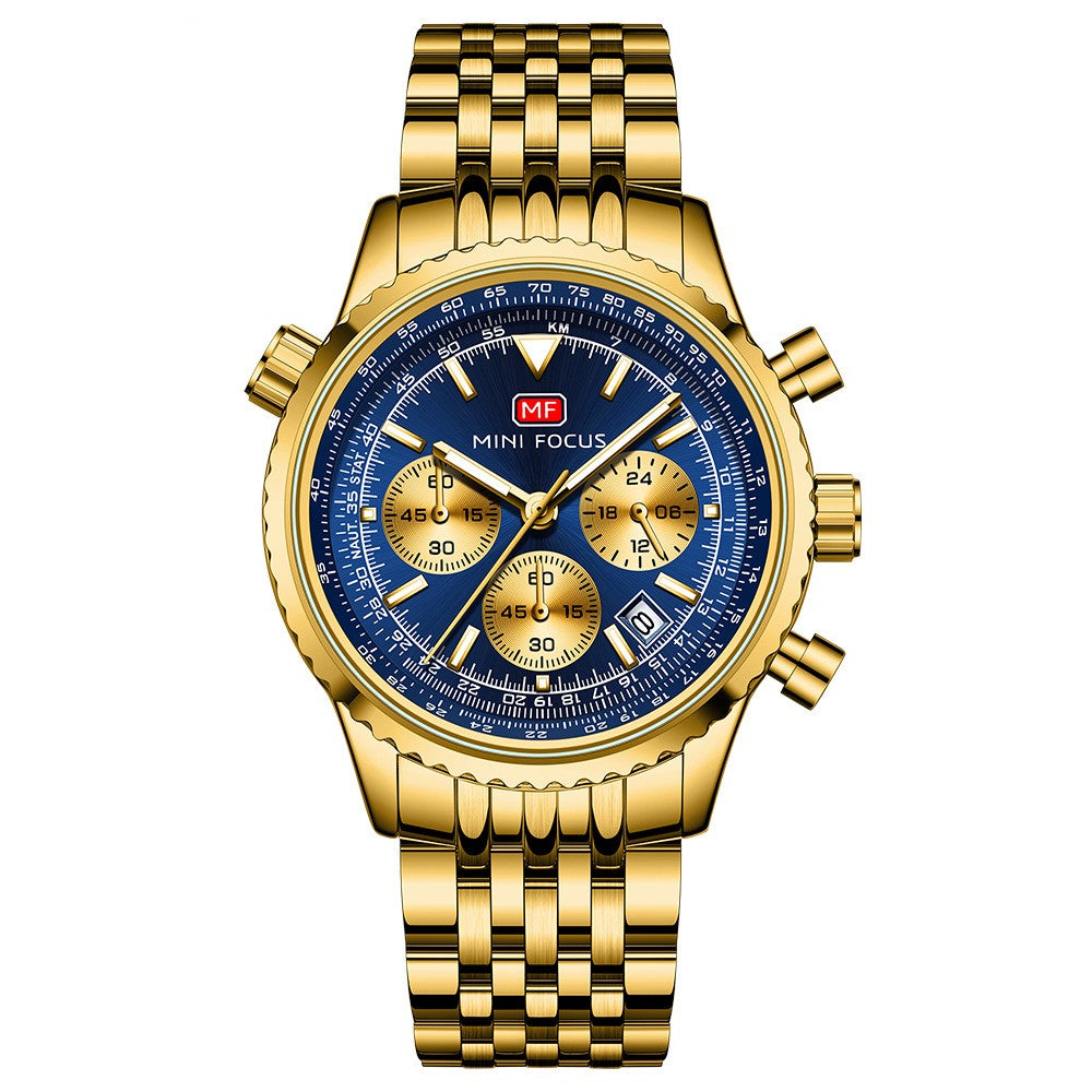 Orologio da uomo multifunzione elegante