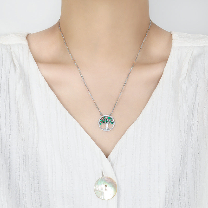Collana albero della vita zirconi