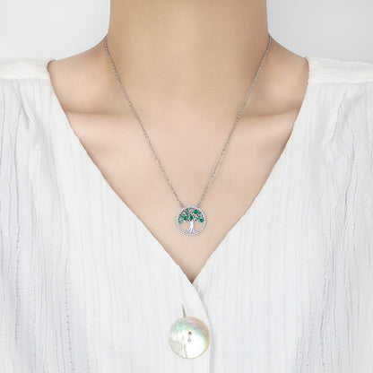Collana albero della vita zirconi