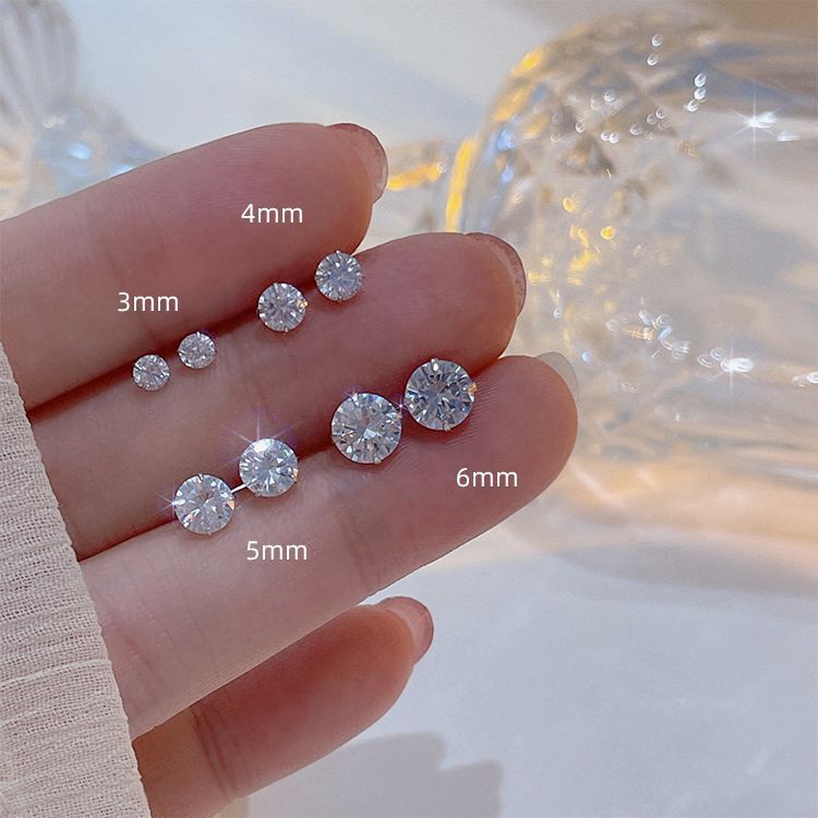 Orecchini sfera zircone