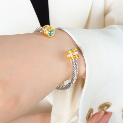 Braccialetto zirconi multicolore