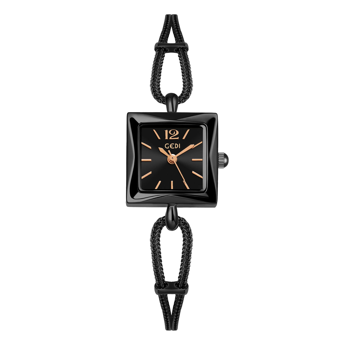 Orologio quadrato vintage in lega