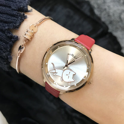 Orologio gatto ondeggiante da donna